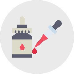 Dropper single vector icon illustration