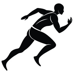 Sprinter Silhouette Stylized