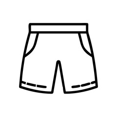 Wrestling Shorts with Reinforced Side Panels Icon Design