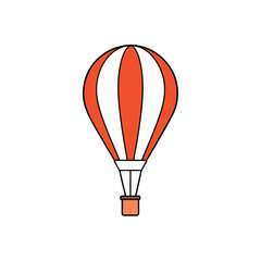 Naklejka premium vector hot air balloon