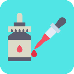Dropper single vector icon illustration