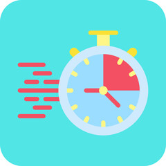 StopWatch single vector icon illustration
