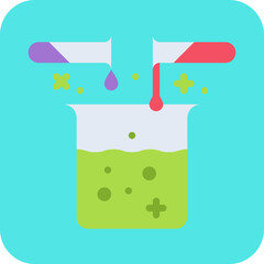 Chemical Experiment single vector icon illustration