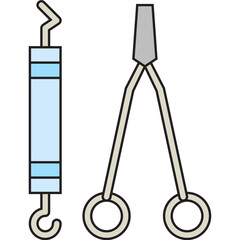 Dentist Tool I single vector icon illustration