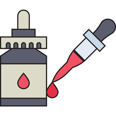 Dropper single vector icon illustration