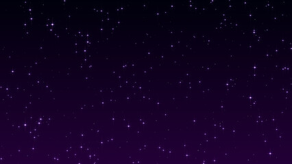 starry night sky blue purple ,glowing and shiny stars twinkle ,space and galaxy dark nature background