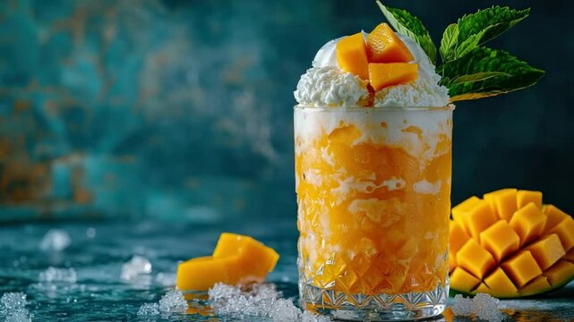 coconut mango float video drink