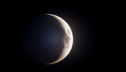 Obraz premium moon and sun in the space