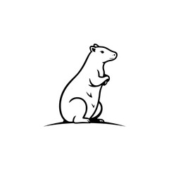 black image with white background