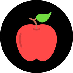 Apple single vector icon illustration