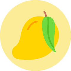 Mango single vector icon illustration