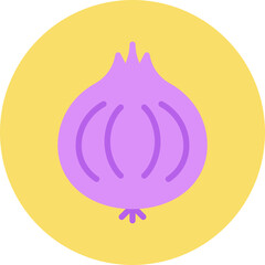 Onion single vector icon illustration