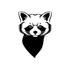 black image with white background