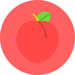 Plum single vector icon illustration
