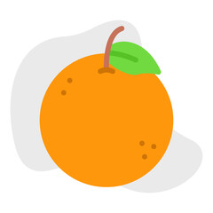 Orange single vector icon illustration