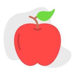 Apple single vector icon illustration