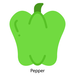 Pepper single vector icon illustration