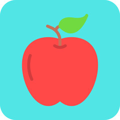 Apple single vector icon illustration