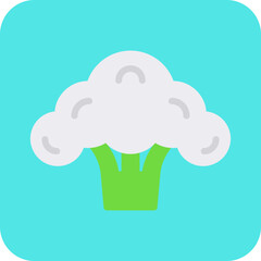 Broccoli single vector icon illustration