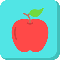 Apple single vector icon illustration