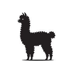 Whispers of the Andes: A Charming Collection of Alpaca Vector Silhouettes Capturing the Soft Elegance, Unique Shape, and Gentle Spirit of This Beloved South American Animal