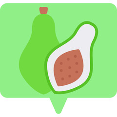 Papaya single vector icon illustration