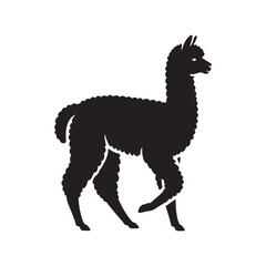 Whispers of the Andes: A Charming Collection of Alpaca Vector Silhouettes Capturing the Soft Elegance, Unique Shape, and Gentle Spirit of This Beloved South American Animal