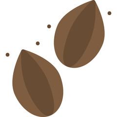 Seeds single vector icon illustration