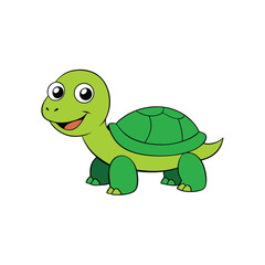 Fototapeta premium funny turtle cartoon
