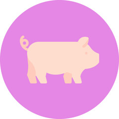 Farm Animal single vector icon illustration