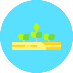 Farming single vector icon illustration