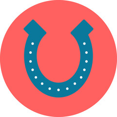 Horse Shoe single vector icon illustration
