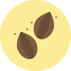 Seeds single vector icon illustration