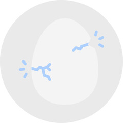 Hatched Egg single vector icon illustration