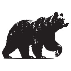 Shadows of the Wilderness: A Bold Collection of American Black Bear Vector Silhouettes Showcasing Strength, Solitude, and the Majestic Spirit of North America’s Forest Guardian