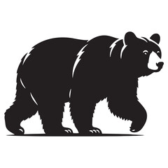 Shadows of the Wilderness: A Bold Collection of American Black Bear Vector Silhouettes Showcasing Strength, Solitude, and the Majestic Spirit of North America’s Forest Guardian