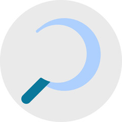 Sickle single vector icon illustration