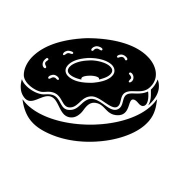 recommend clip art: jelly filled doughnut icon, jelly filled doughnut silhouette vector illustration-simple silhouette illustration of jelly filled doughnut, perfect for jelly filled doughnut logos and icons