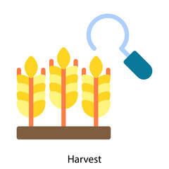 Harvest single vector icon illustration