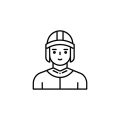 construction worker with helmet