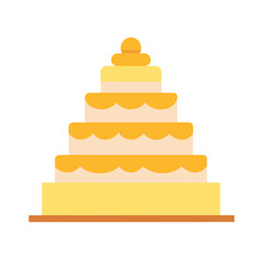 wedding cake vector illustration