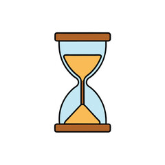 hourglass vector illustration