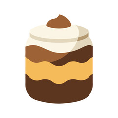 chocolate cake isolated on white background