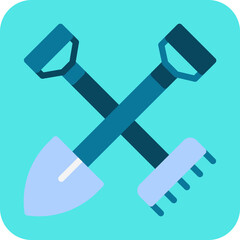 Farming Tools single vector icon illustration