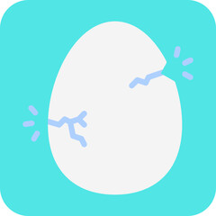 Hatched Egg single vector icon illustration
