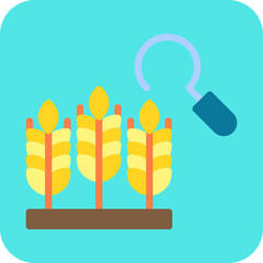 Harvest single vector icon illustration