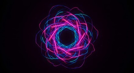 Big Neon Wave Background – Futuristic Glowing Abstract Design