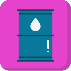 Barrel single vector icon illustration