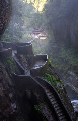 Pailon del Diablo, Banos Santa Agua, Ecuador. High quality photo.