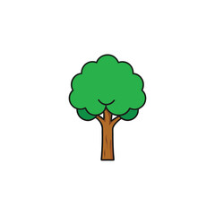 green tree with green leaves